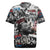 Martin Luther King Day Tribute Rugby Jersey Civil Rights Collage and Classic American Street Graffiti Colors - Wonder Print Shop