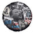 Martin Luther King Day Tribute Spare Tire Cover Civil Rights Collage and Classic American Street Graffiti Colors - Wonder Print Shop