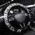 Martin Luther King Day Tribute Steering Wheel Cover Civil Rights Collage and Classic American Street Graffiti Colors - Wonder Print Shop