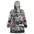 Martin Luther King Day Tribute Wearable Blanket Hoodie Civil Rights Collage and Classic American Street Graffiti Colors - Wonder Print Shop
