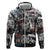 Martin Luther King Day Tribute Zip Hoodie Civil Rights Collage and Classic American Street Graffiti Colors - Wonder Print Shop
