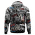 Martin Luther King Day Tribute Zip Hoodie Civil Rights Collage and Classic American Street Graffiti Colors - Wonder Print Shop