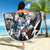Malcolm X Beach Blanket Quotes Dates and Black History Activist Theme - Wonder Print Shop
