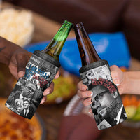 Malcolm X 4 in 1 Can Cooler Tumbler Quotes Dates and Black History Activist Theme - Wonder Print Shop