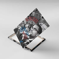 Malcolm X Canvas Wall Art Quotes Dates and Black History Activist Theme - Wonder Print Shop