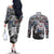 Malcolm X Couples Matching Off The Shoulder Long Sleeve Dress and Long Sleeve Button Shirt Quotes Dates and Black History Activist Theme - Wonder Print Shop