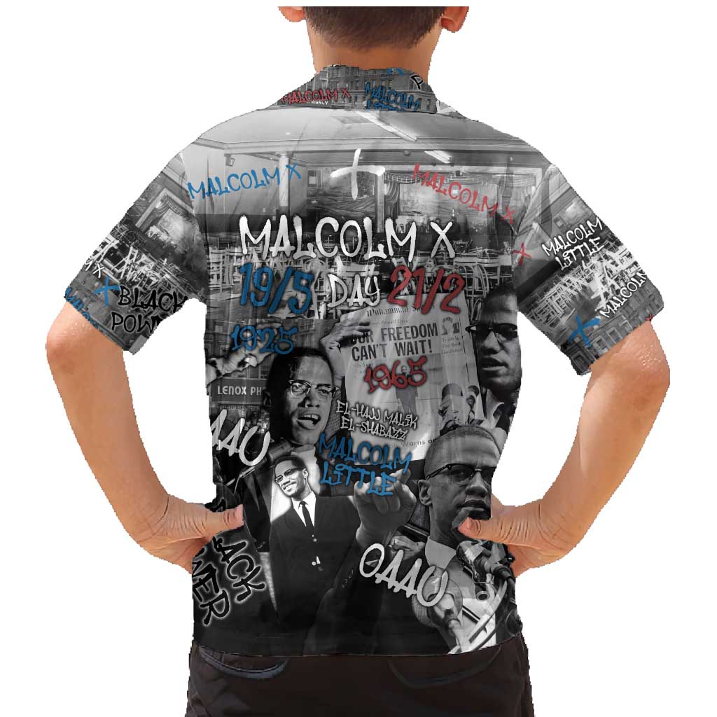 Malcolm X Family Matching Mermaid Dress and Hawaiian Shirt Quotes Dates and Black History Activist Theme - Wonder Print Shop