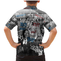 Malcolm X Family Matching Mermaid Dress and Hawaiian Shirt Quotes Dates and Black History Activist Theme - Wonder Print Shop