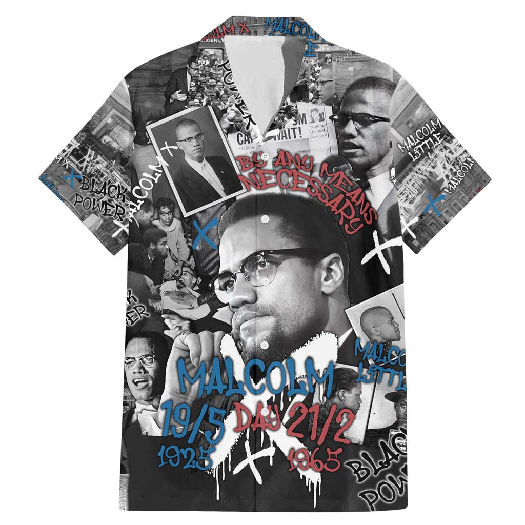 Malcolm X Family Matching Mermaid Dress and Hawaiian Shirt Quotes Dates and Black History Activist Theme - Wonder Print Shop