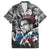 Malcolm X Family Matching Off The Shoulder Long Sleeve Dress and Hawaiian Shirt Quotes Dates and Black History Activist Theme - Wonder Print Shop