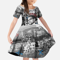 Malcolm X Family Matching Puletasi and Hawaiian Shirt Quotes Dates and Black History Activist Theme - Wonder Print Shop
