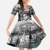 Malcolm X Family Matching Tank Maxi Dress and Hawaiian Shirt Quotes Dates and Black History Activist Theme - Wonder Print Shop