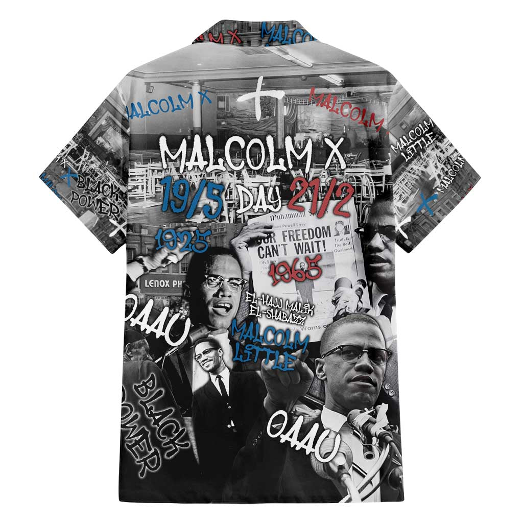Malcolm X Family Matching Tank Maxi Dress and Hawaiian Shirt Quotes Dates and Black History Activist Theme - Wonder Print Shop