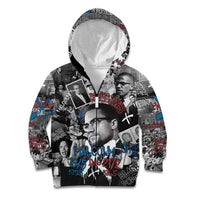 Malcolm X Kid Hoodie Quotes Dates and Black History Activist Theme - Wonder Print Shop