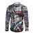 Malcolm X Long Sleeve Button Shirt Quotes Dates and Black History Activist Theme - Wonder Print Shop