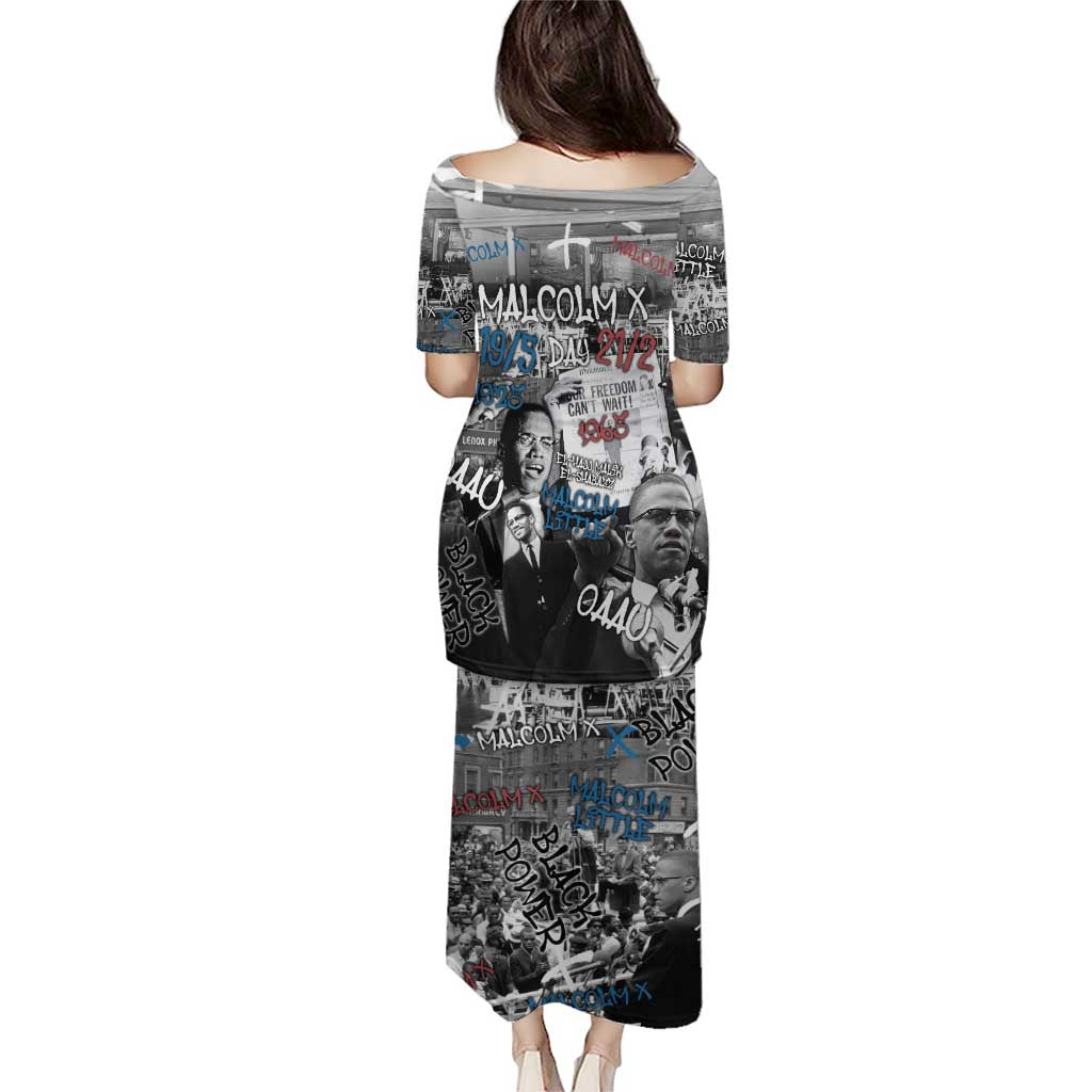 Malcolm X Puletasi Quotes Dates and Black History Activist Theme - Wonder Print Shop