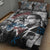 Malcolm X Quilt Bed Set Quotes Dates and Black History Activist Theme - Wonder Print Shop