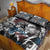 Malcolm X Quilt Bed Set Quotes Dates and Black History Activist Theme - Wonder Print Shop
