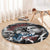Malcolm X Round Carpet Quotes Dates and Black History Activist Theme - Wonder Print Shop