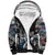 Malcolm X Sherpa Hoodie Quotes Dates and Black History Activist Theme - Wonder Print Shop