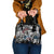 Malcolm X Shoulder Handbag Quotes Dates and Black History Activist Theme - Wonder Print Shop