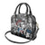 Malcolm X Shoulder Handbag Quotes Dates and Black History Activist Theme - Wonder Print Shop