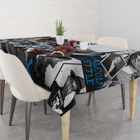 Malcolm X Tablecloth Quotes Dates and Black History Activist Theme - Wonder Print Shop