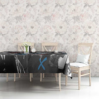 Malcolm X Tablecloth Quotes Dates and Black History Activist Theme - Wonder Print Shop