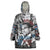 Malcolm X Wearable Blanket Hoodie Quotes Dates and Black History Activist Theme - Wonder Print Shop