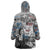 Malcolm X Wearable Blanket Hoodie Quotes Dates and Black History Activist Theme - Wonder Print Shop