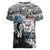 Malcolm X Women V-Neck T-Shirt Quotes Dates and Black History Activist Theme - Wonder Print Shop