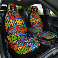 Hip Hop Graffiti Style Car Seat Cover Black Melanin Text and Urban Street Art Design - Wonder Print Shop
