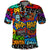 Hip Hop Graffiti Style Polo Shirt Black Melanin Text and Urban Street Art Design - Wonder Print Shop