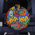 Hip Hop Graffiti Style Spare Tire Cover Black Melanin Text and Urban Street Art Design - Wonder Print Shop