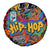 Hip Hop Graffiti Style Spare Tire Cover Black Melanin Text and Urban Street Art Design - Wonder Print Shop