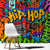 Hip Hop Graffiti Style Window Curtain Black Melanin Text and Urban Street Art Design - Wonder Print Shop