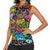 Hip Hop Graffiti Style Women Sleeveless Polo Shirt Black Melanin Text and Urban Street Art Design - Wonder Print Shop