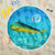 Mahi Mahi  Fishing Customize Name Beach Blanket Underwater Blue Background in Tropical Ocean Scene - Wonder Print Shop