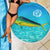 Mahi Mahi  Fishing Customize Name Beach Blanket Underwater Blue Background in Tropical Ocean Scene - Wonder Print Shop