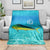 Mahi Mahi  Fishing Customize Name Blanket Underwater Blue Background in Tropical Ocean Scene - Wonder Print Shop
