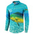 Mahi Mahi  Fishing Customize Name Button Sweatshirt Underwater Blue Background in Tropical Ocean Scene - Wonder Print Shop