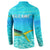 Mahi Mahi  Fishing Customize Name Button Sweatshirt Underwater Blue Background in Tropical Ocean Scene - Wonder Print Shop
