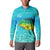 Mahi Mahi  Fishing Customize Name Button Sweatshirt Underwater Blue Background in Tropical Ocean Scene - Wonder Print Shop