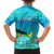 Mahi Mahi  Fishing Customize Name Family Matching Puletasi and Hawaiian Shirt Underwater Blue Background in Tropical Ocean Scene - Wonder Print Shop