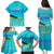Mahi Mahi  Fishing Customize Name Family Matching Puletasi and Hawaiian Shirt Underwater Blue Background in Tropical Ocean Scene - Wonder Print Shop
