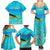 Mahi Mahi  Fishing Customize Name Family Matching Summer Maxi Dress and Hawaiian Shirt Underwater Blue Background in Tropical Ocean Scene - Wonder Print Shop
