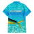 Mahi Mahi  Fishing Customize Name Family Matching Tank Maxi Dress and Hawaiian Shirt Underwater Blue Background in Tropical Ocean Scene - Wonder Print Shop