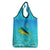 Mahi Mahi  Fishing Customize Name Grocery Bag Underwater Blue Background in Tropical Ocean Scene - Wonder Print Shop