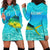 Mahi Mahi  Fishing Customize Name Hoodie Dress Underwater Blue Background in Tropical Ocean Scene - Wonder Print Shop