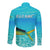 Mahi Mahi  Fishing Customize Name Long Sleeve Button Shirt Underwater Blue Background in Tropical Ocean Scene - Wonder Print Shop